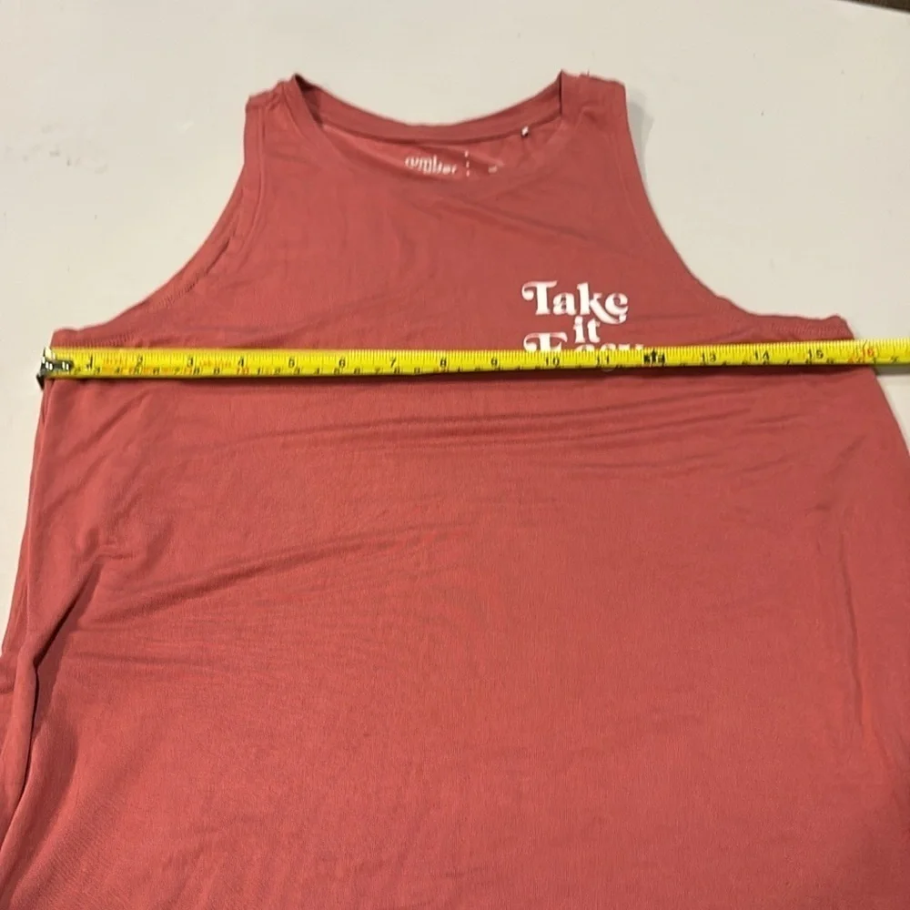 R+R - The Swing Tank & Tulip Knit Short Set.  Size XL.  Color Burnt Orange